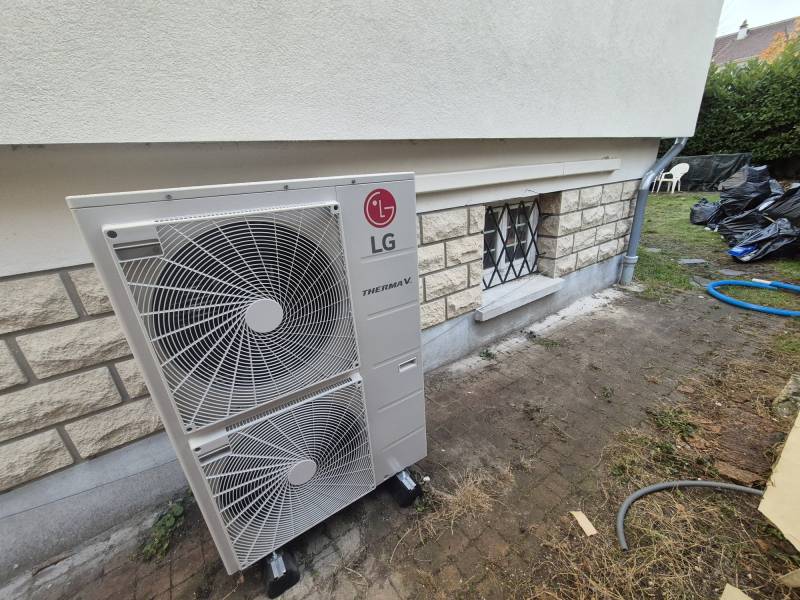 Nouvelle installation pompe à chaleur AIR/EAU à Taverny (95150)