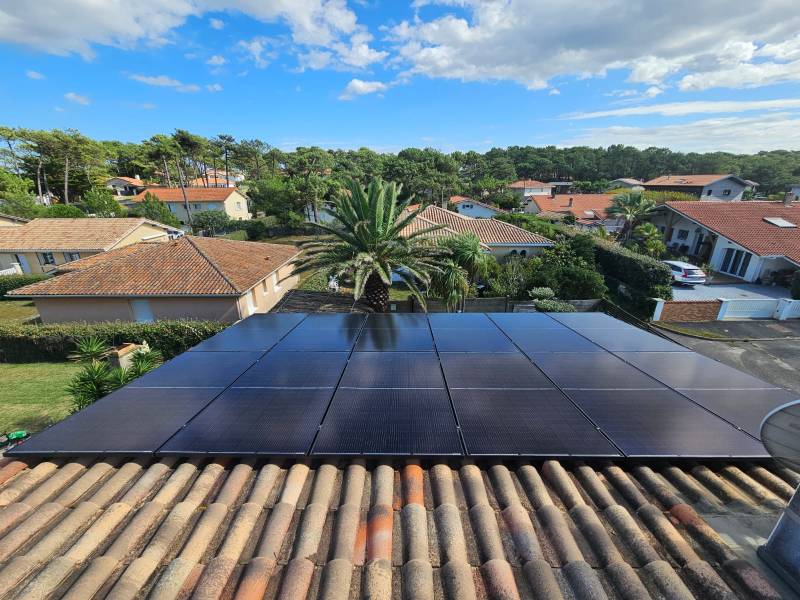 Récente installation de panneaux photovoltaïques La Francilienne à Capbreton dans les Landes