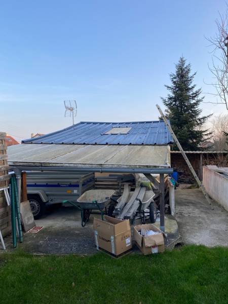 Pose de panneaux solaire Duo Energy sur dépendance à Montmorency dans le Val d'Oise