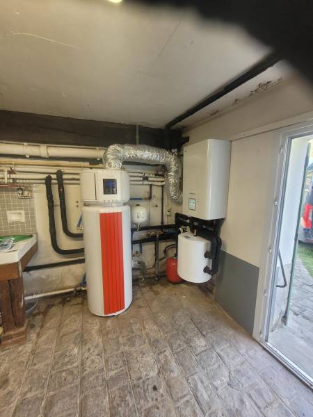 Installation de pompe à chaleur en remplacement de chaudière à Chartres