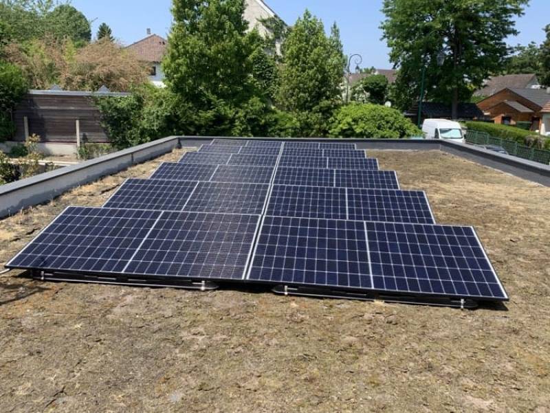 pose de panneaux photovoltaïque sur bac a lester
