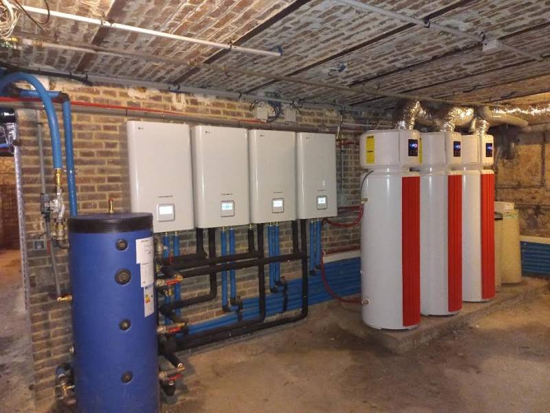 Pompe a chaleur air eau LG en cascade à Serans, dans l’Oise
